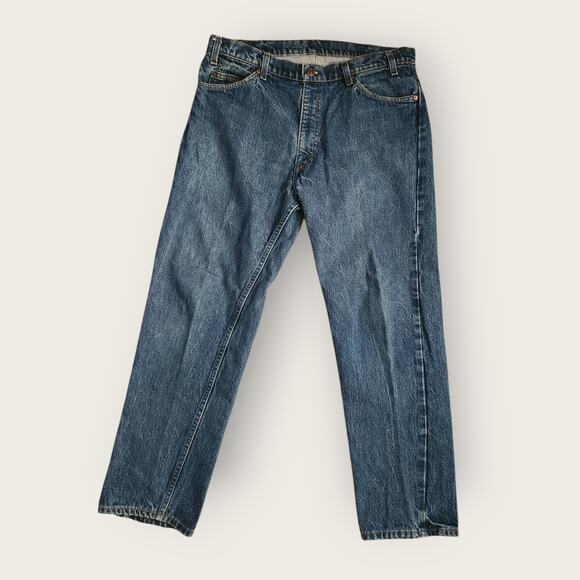 Levi Strauss Jeans Men's Sz 36x27 Blue Denim Relaxed Straight Leg Orange Tab VTG - Picture 1 of 5